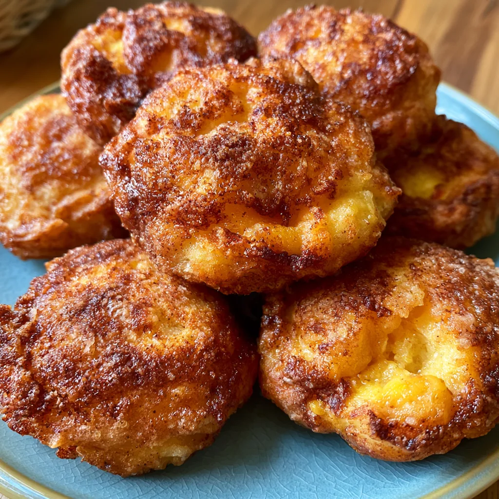 Fresh Peach Fritters 🍑🔥 Crispy, Cinnamon-Spiced & Made with Real Peaches!
