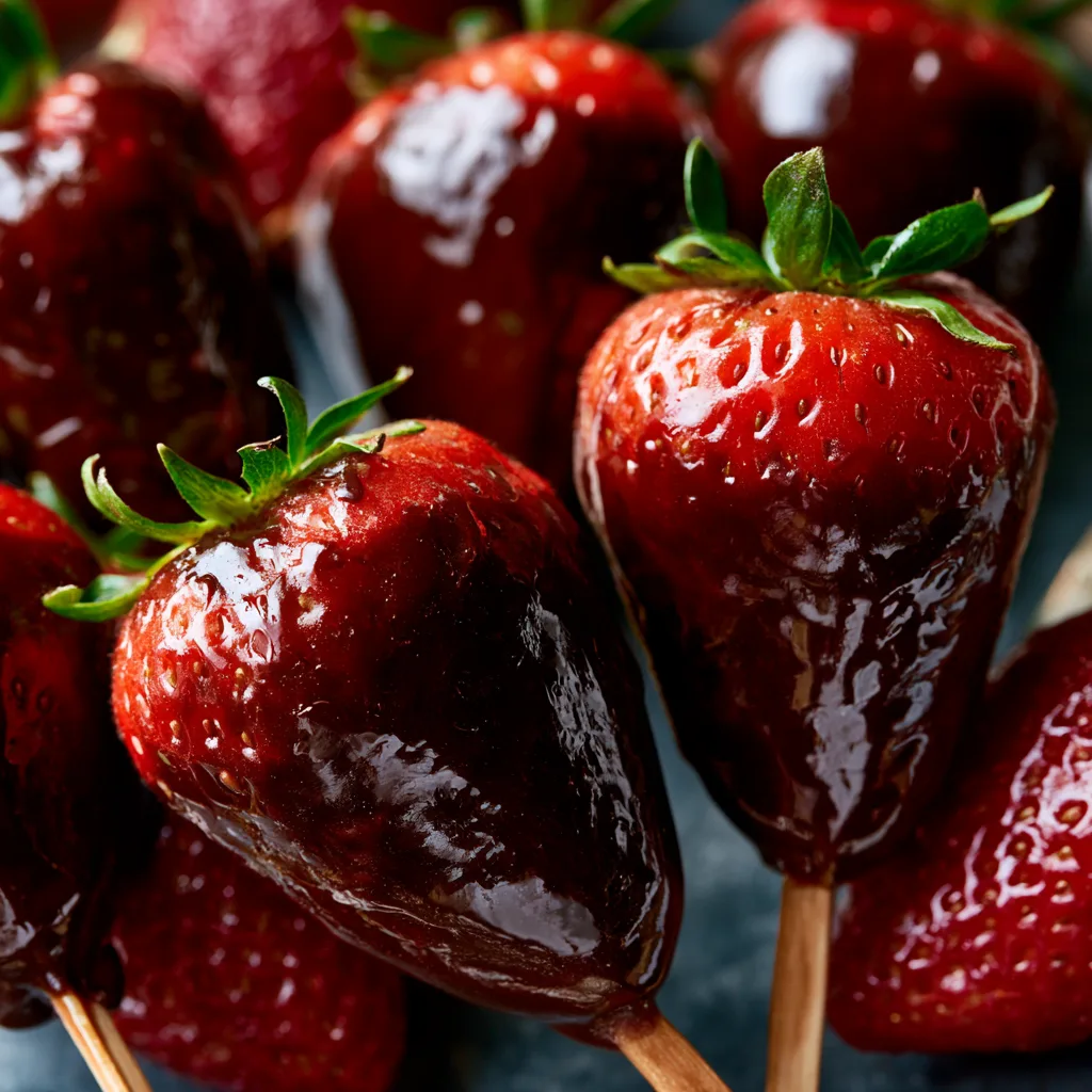 Frozen Chocolate-Dipped Strawberry Pops – 3 Ingredients & 10 Minutes