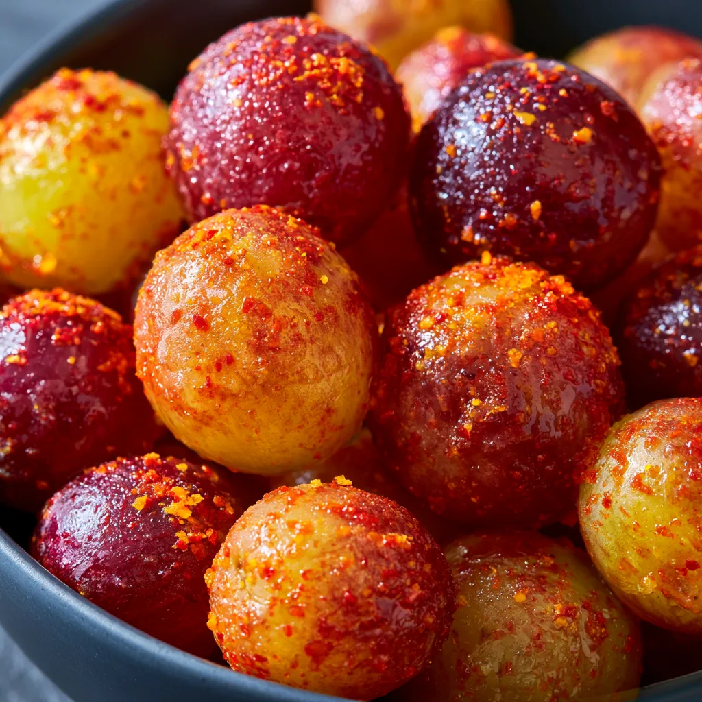 Frozen Grapes with Tajín – The Easiest No-Prep Summer Snack