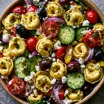 Greek Tortellini Pasta Salad – Easy Picnic Recipe
