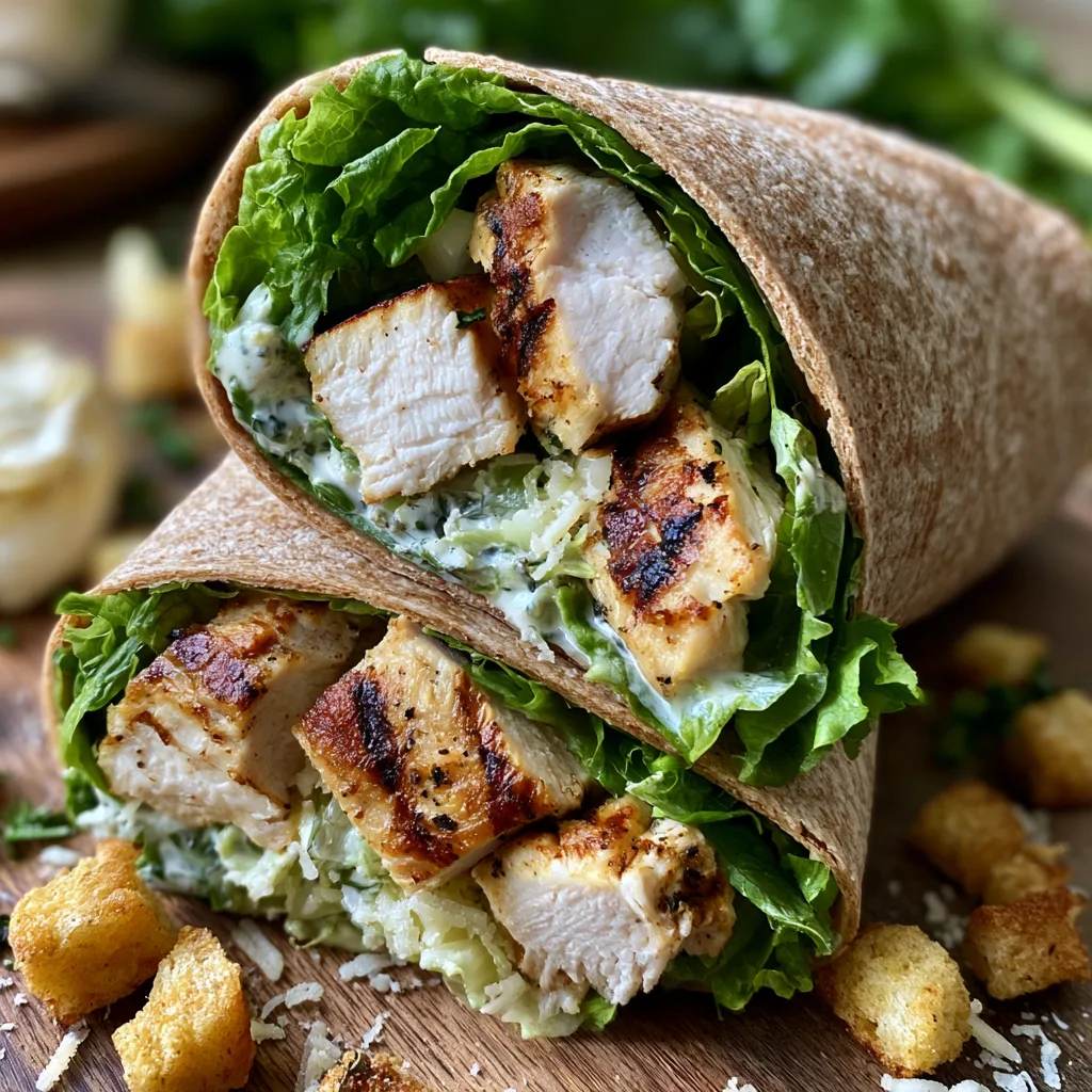 Grilled Chicken Caesar Wraps – Easy Summer Lunch or Dinner