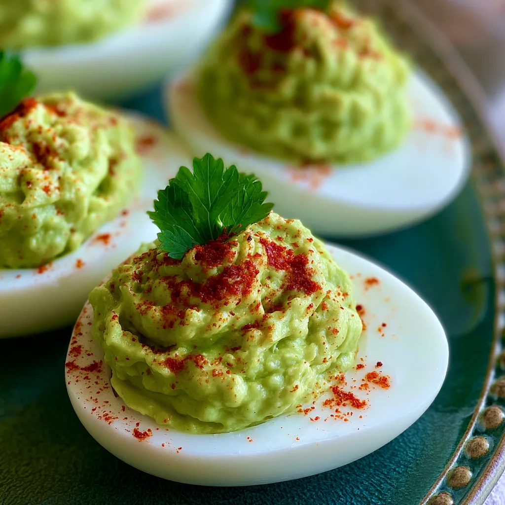 Guacamole Deviled Eggs – Viral Summer Party Snack Mashup