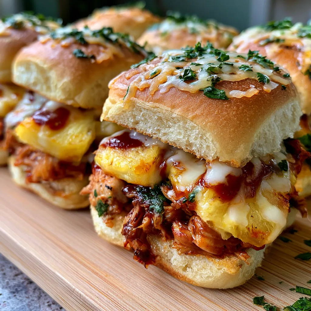 Hawaiian BBQ Chicken Sliders – Easy Cookout Leftovers Recipe