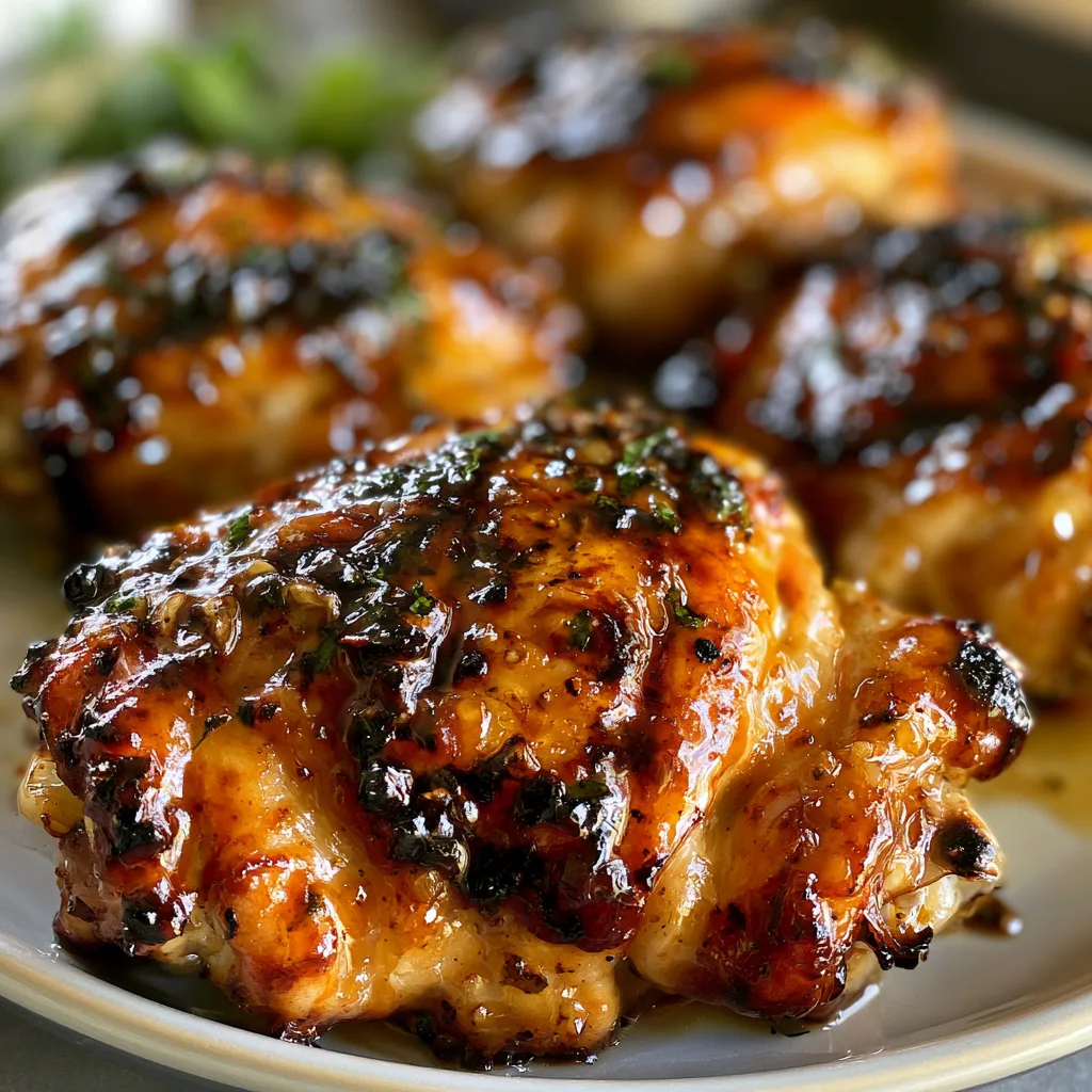 Honey Garlic Grilled Chicken Thighs – Juicy, Sticky & Done in 20 Min