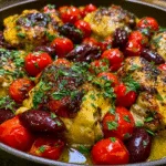One-Pan Greek Lemon Chicken with Tomatoes & Olives