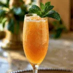 Peach Bellini Mocktail – Sparkling Brunch Drink for Labor Day Weekend