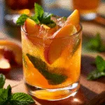 Peach Bourbon Smash – Easy Summer Cocktail with Fresh Peaches