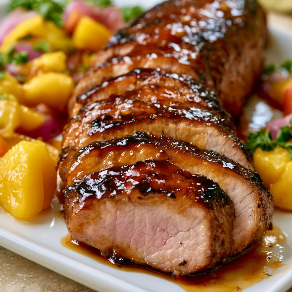 Peach Glazed Pork Tenderloin – One Pan, Under 30 Minutes, Company-Worthy