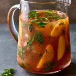 Peach Sweet Tea with Fresh Mint – Easy Pitcher Drink