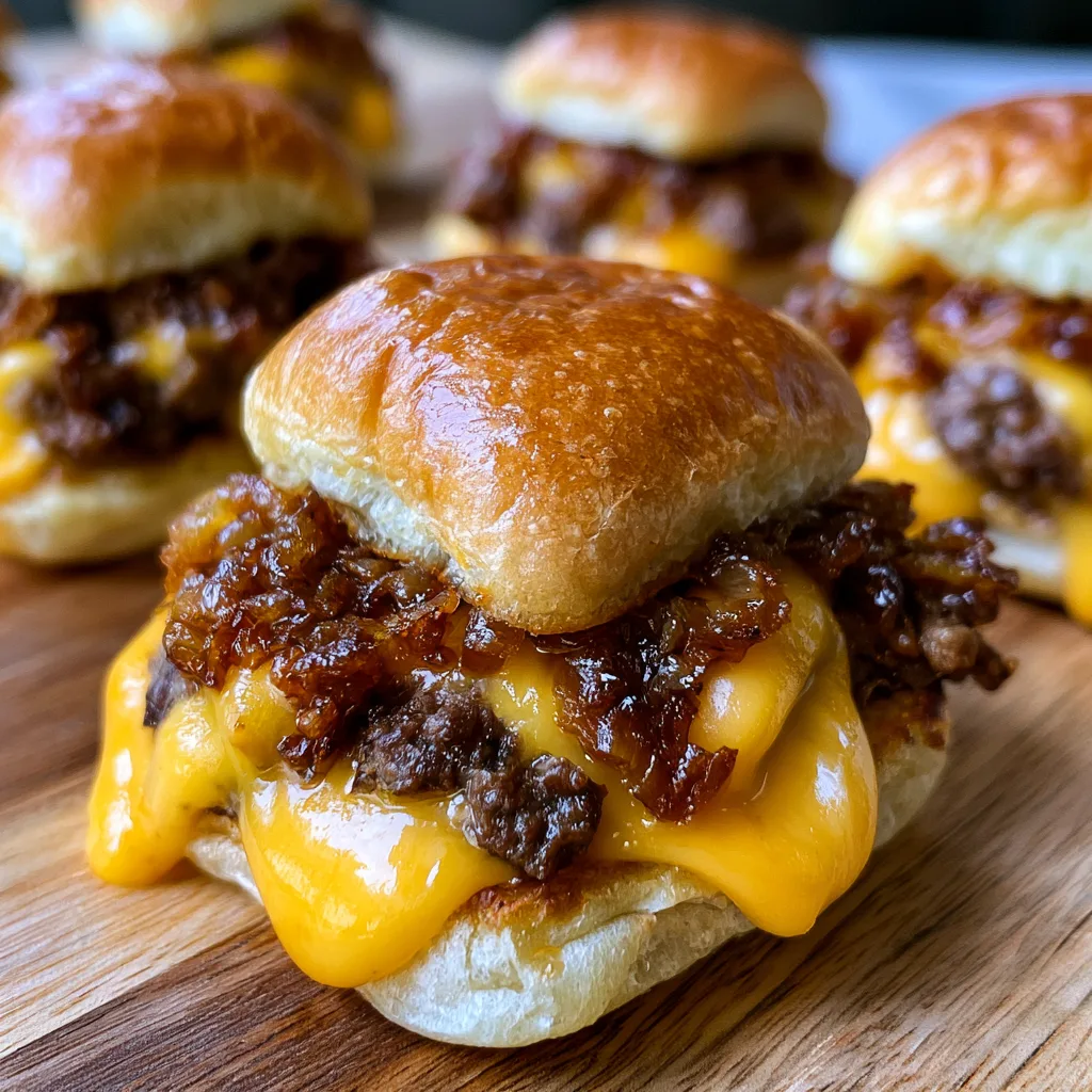 Smash Burger Sliders with Caramelized Onions – Backyard BBQ Crowd-Pleaser