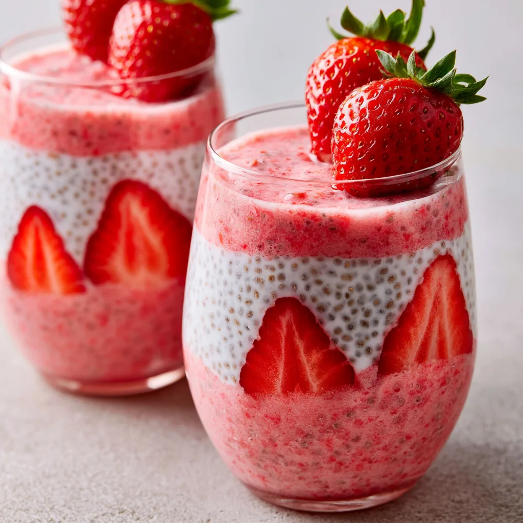 Strawberry Chia Pudding – Make Ahead, High Protein Summer Breakfast