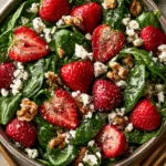Strawberry Spinach Salad with Poppyseed Dressing – Sweet & Savory Summer Bowl