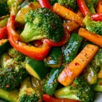 Summer Vegetable Stir Fry with Garlic Ginger Sauce – 15-Minute Dinner