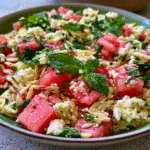 Watermelon Feta Orzo Salad – Fresh Summer Potluck Favorite