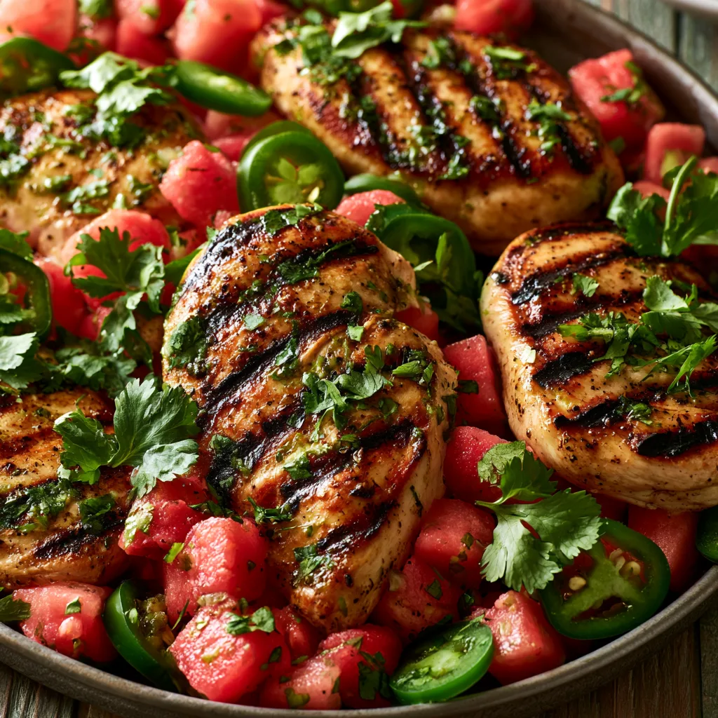Watermelon Jalapeño Grilled Chicken – Sweet Heat Summer Dinner Idea