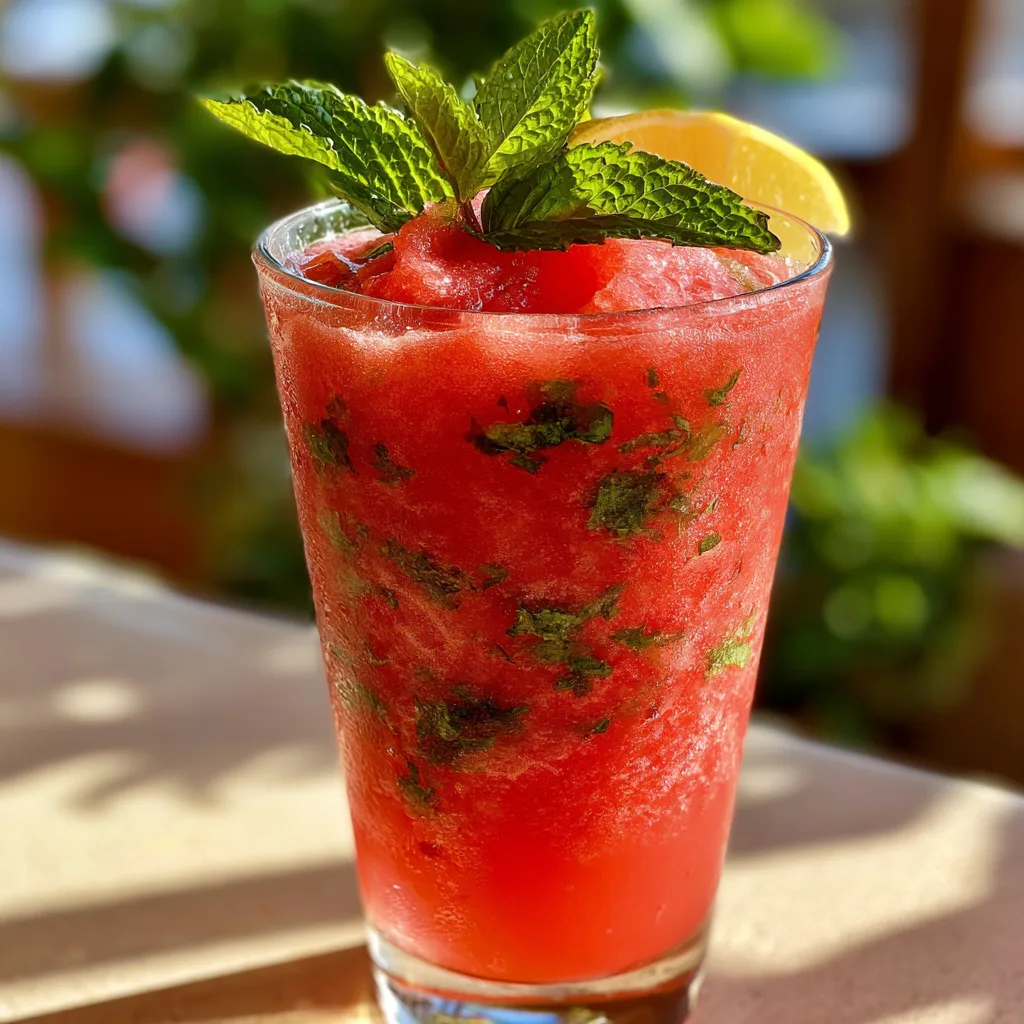 Watermelon Mint Lemonade Slushie – The Ultimate Summer Drink Recipe