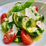 Zucchini Ribbon Salad with Lemon Parmesan – Raw, Fresh & 10 Minutes