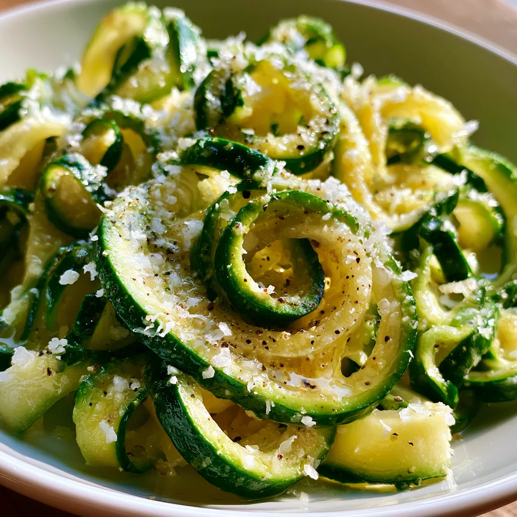 Zucchini Ribbon Salad with Lemon Parmesan