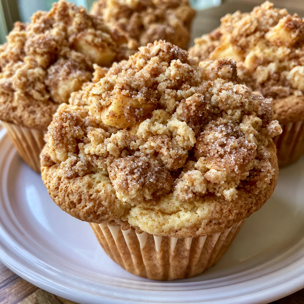 Apple Muffins with Crumb Topping