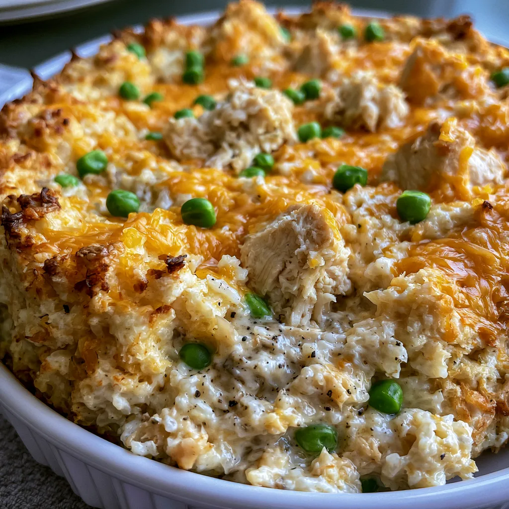 BEST EVER CHICKEN AND RICE CASSEROLE