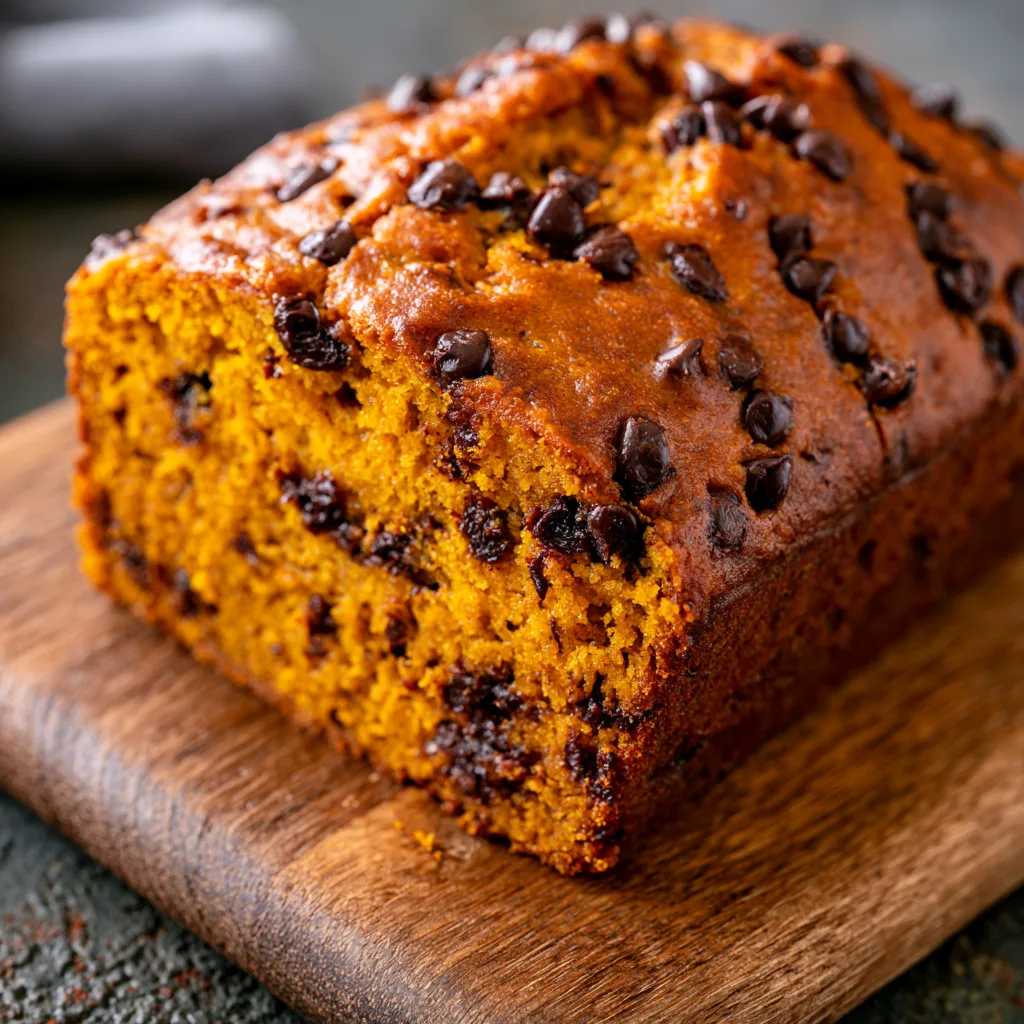 Banana Chocolate Chip Pumpkin Bread