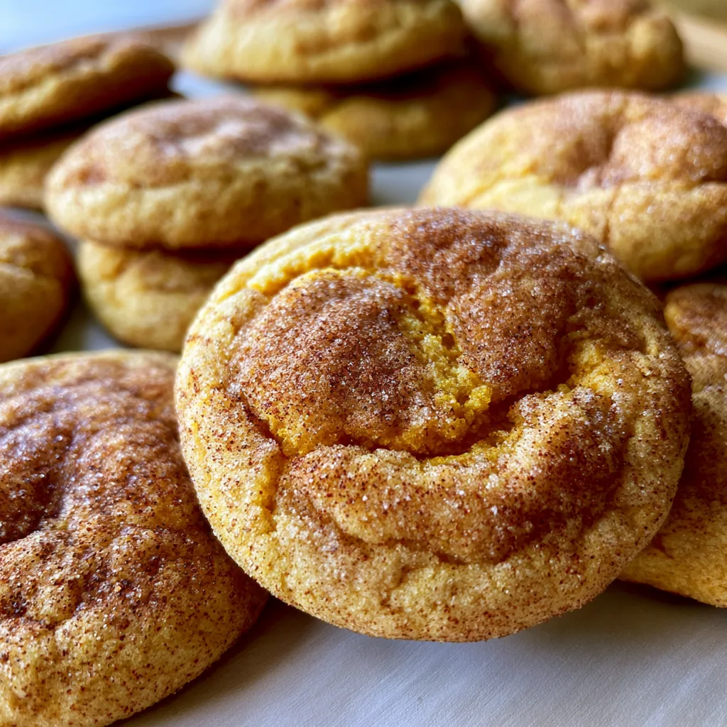 Brown Butter Pumpkin Snickerdoodle Cookies