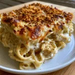 Chicken Alfredo Bake