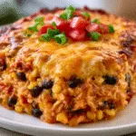 Chicken Enchilada Rice Casserole (35 minutes)