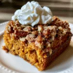 Crockpot pumpkin crunch cake