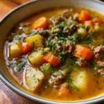 Easy Potato and Ground Beef Soup for Cozy Nights