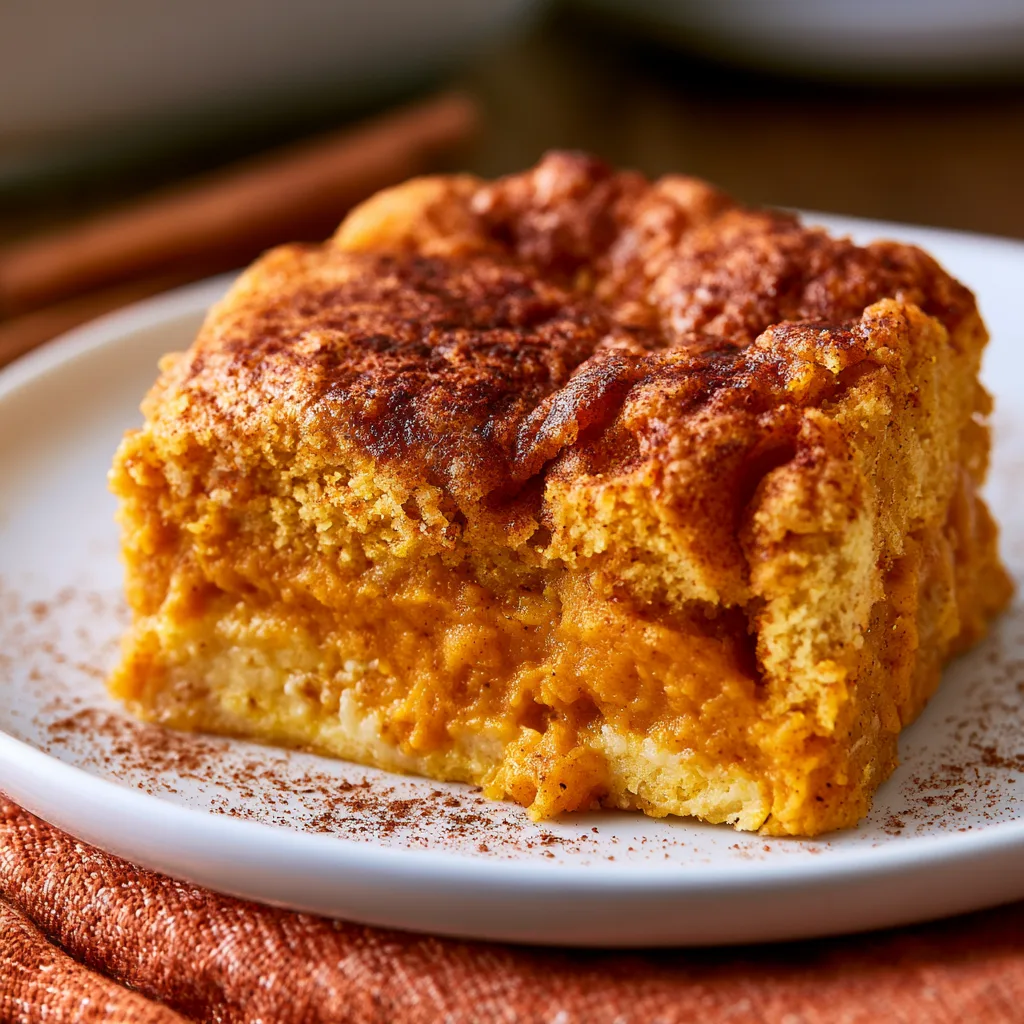 Easy Pumpkin Pie Dump Cake with Spice Cake