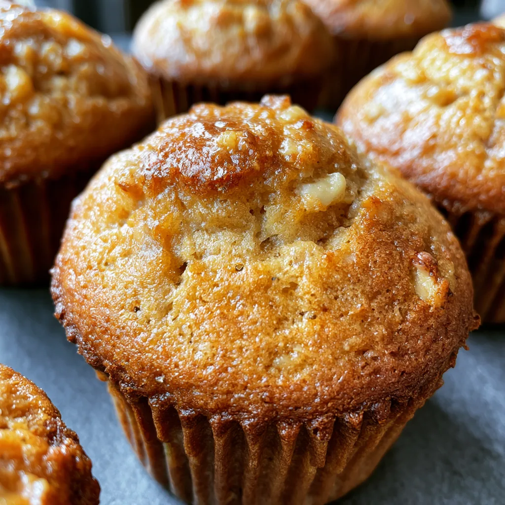 Healthy Peanut Butter Banana Muffins (gluten free & dairy free)