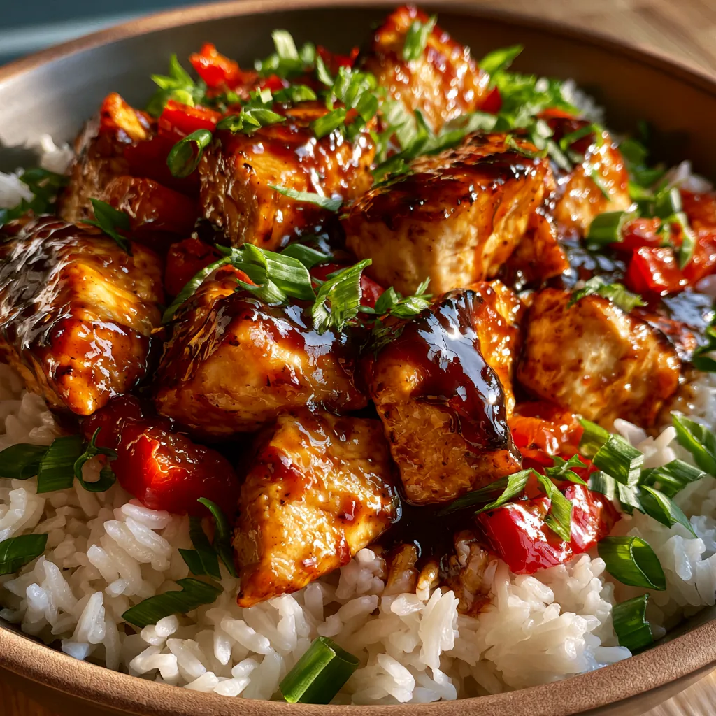 Honey BBQ Chicken Rice That Is Irresistible Comfort Meal Flavorful