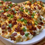 Loaded chicken and potato casserole