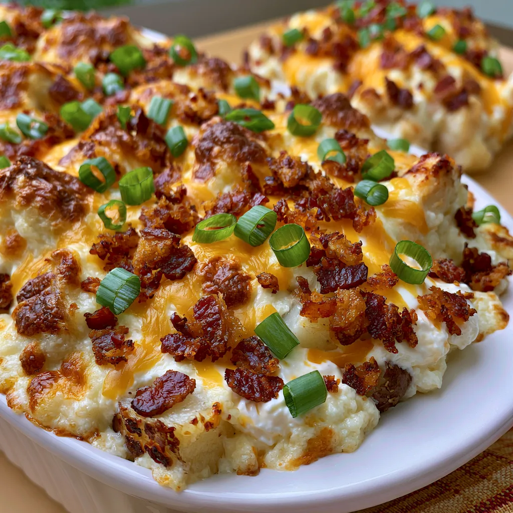 Loaded chicken and potato casserole
