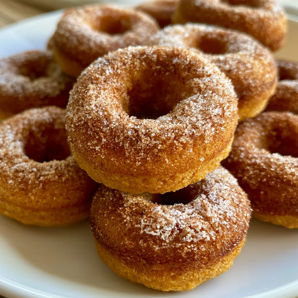 Mini Donut Recipe // Baked Pumpkin Spice Mini Donuts
