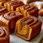 Mini Pumpkin Bread with Cinnamon Swirl