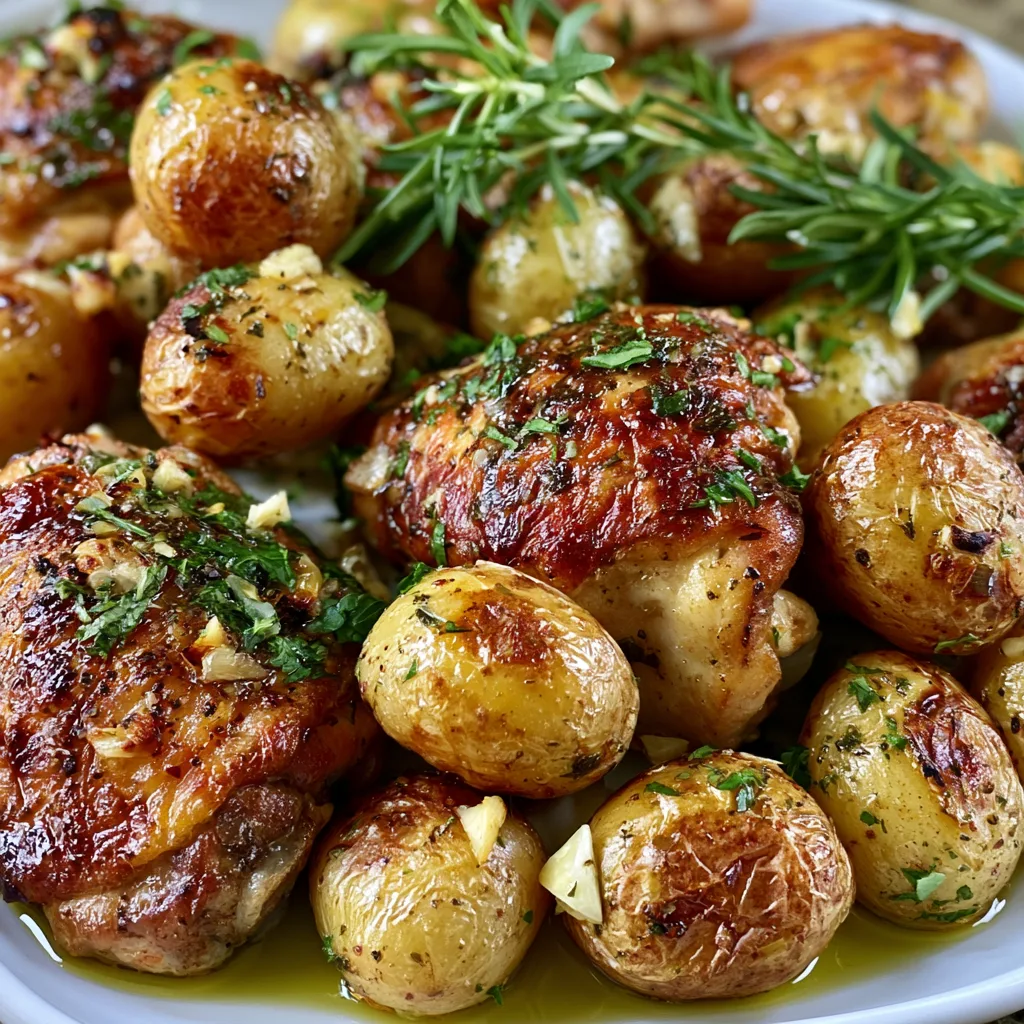 One Pan Chicken and Potatoes