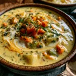 One Pot Creamy Vegetable Soup