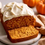 Pumpkin Bread with Cream Cheese Frosting