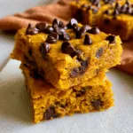 Pumpkin Chocolate Chip Bars (Pumpkin Blondies) from The Food Charlatan
