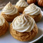 Pumpkin spice cookies with cream cheese frosting 🧁