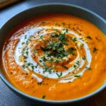 Roasted Sweet Potato Soup (easy+super tasty)