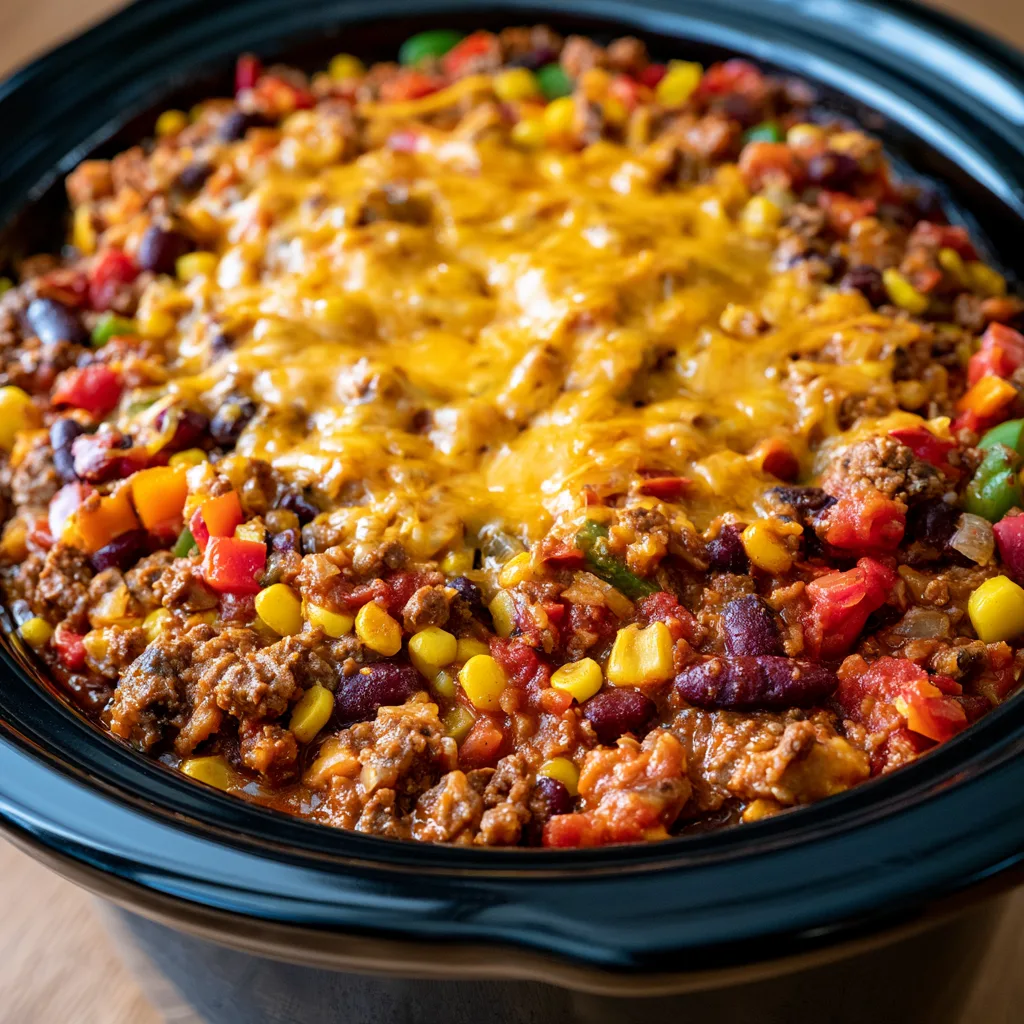 Slow Cooker Cowboy Casserole