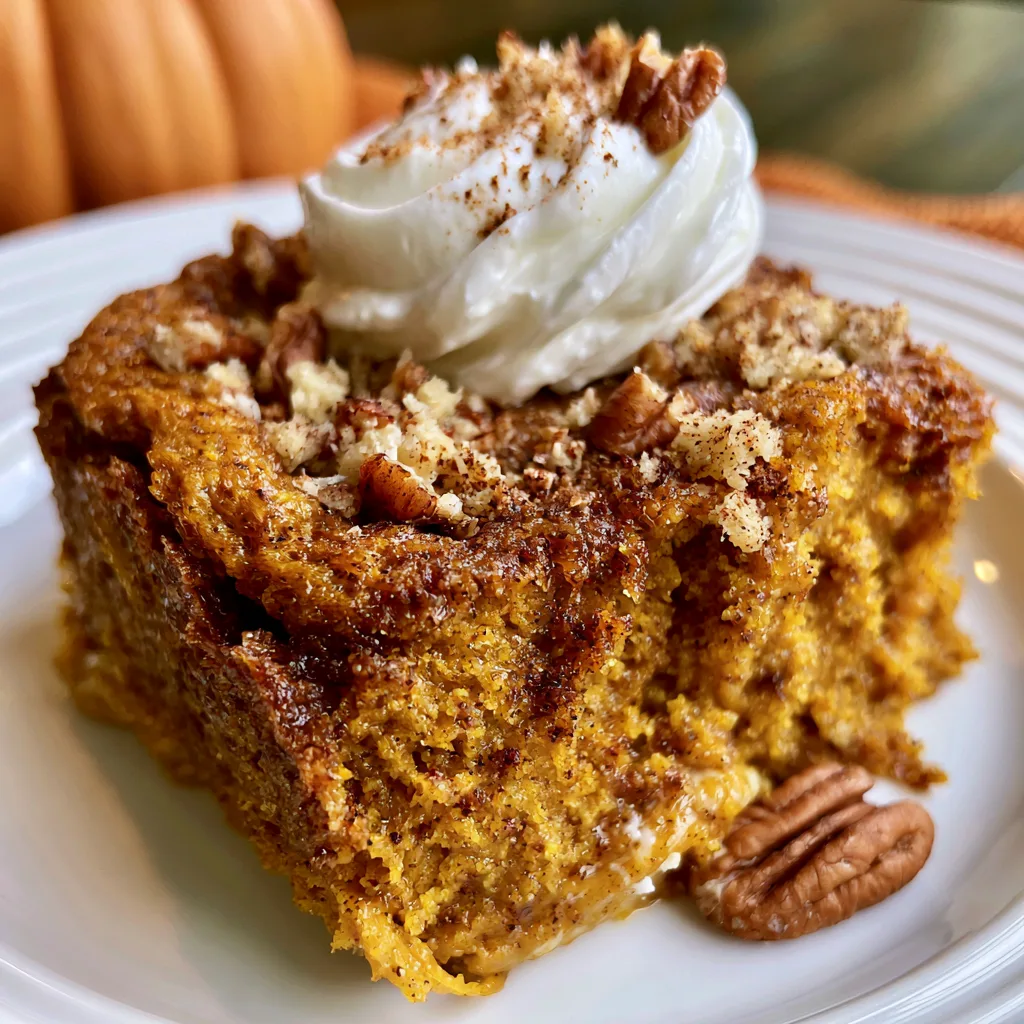 Slow Cooker Pumpkin Dump Cake Recipe
