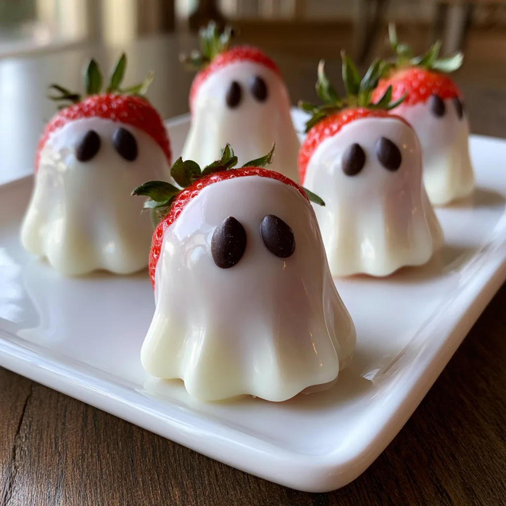 Spooky Ghost Strawberries Recipe
