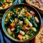 Tuscan White Bean Soup is a hearty dish!