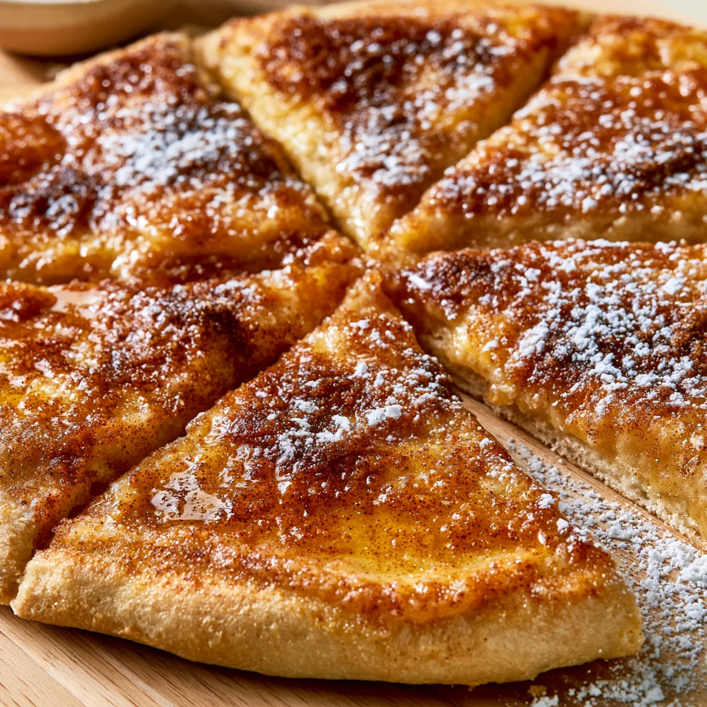 cinnamon sugar pizza