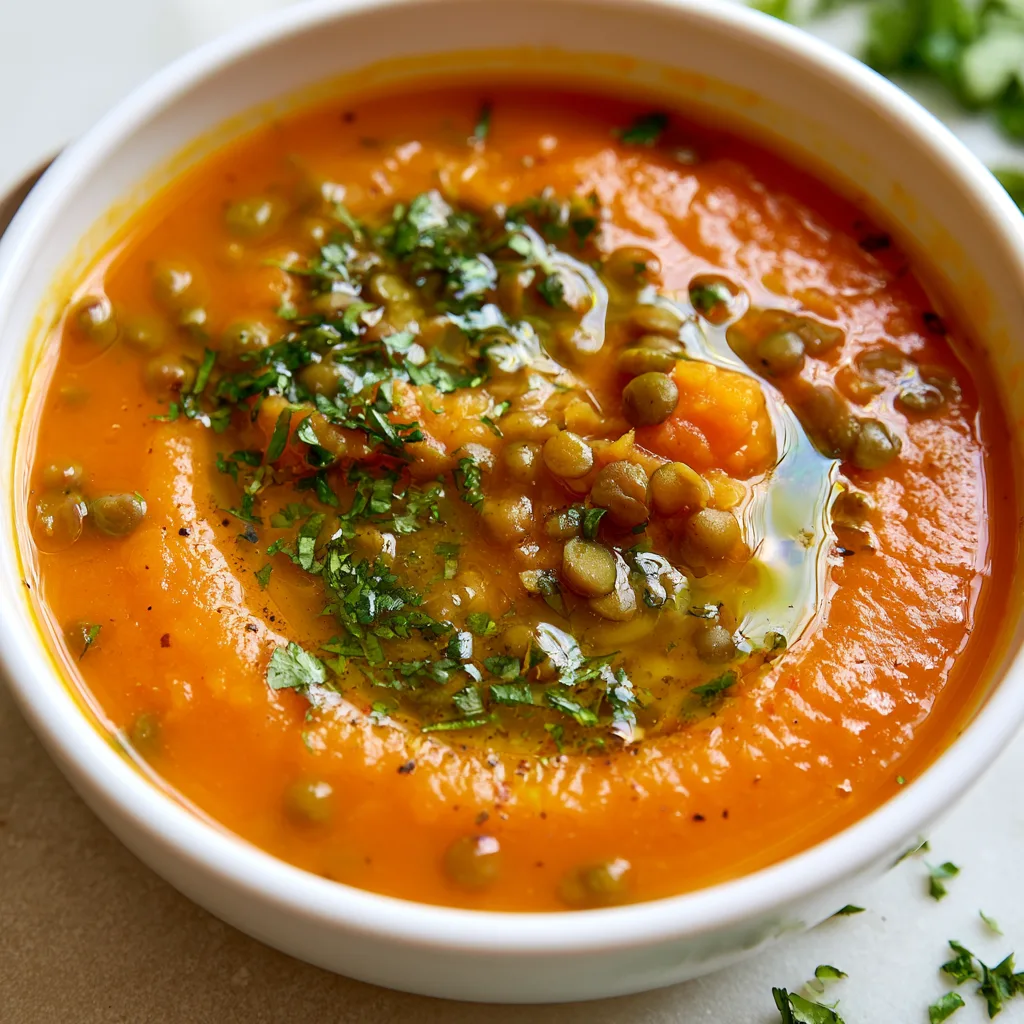 Cozy Up with Delicious Vegan Butternut Squash Lentil Soup!