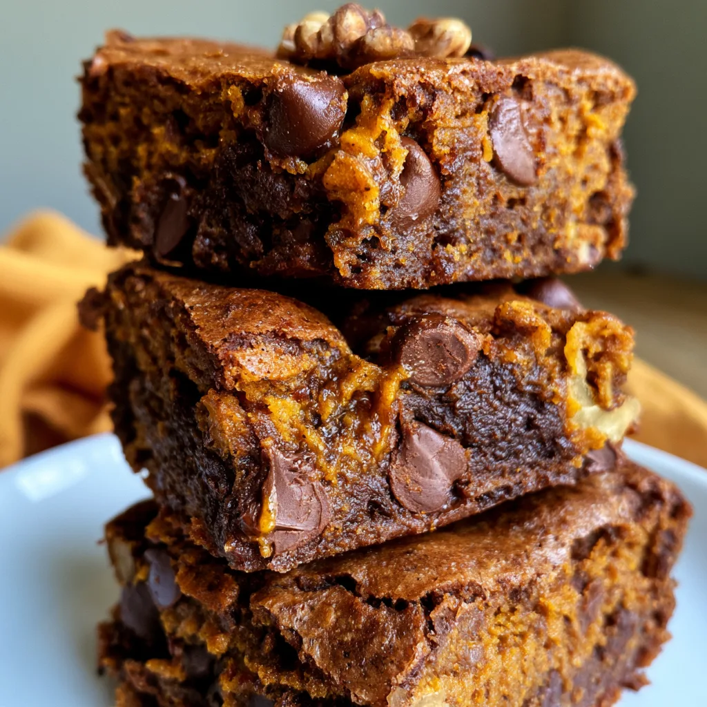 Cozy Up with Fall Brownies: The Perfect Pumpkin Chocolate Delight!